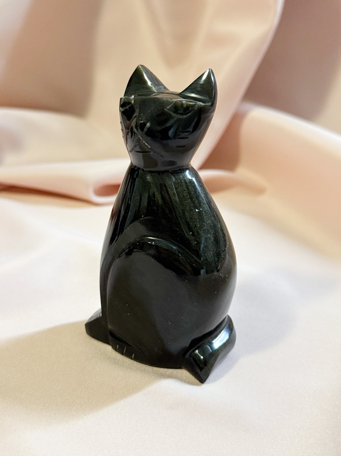 Golden obsidian Cat