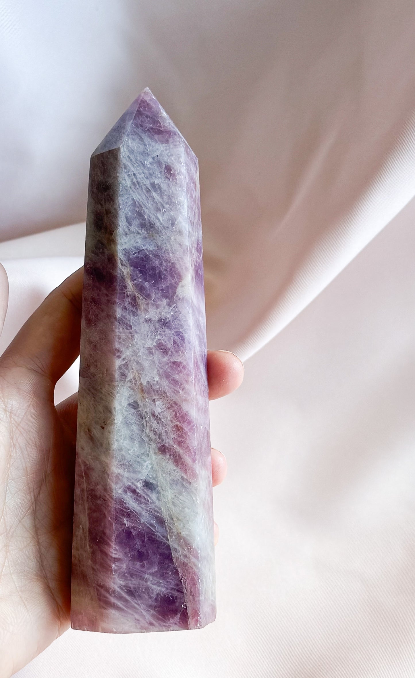 Pink tourmaline tower