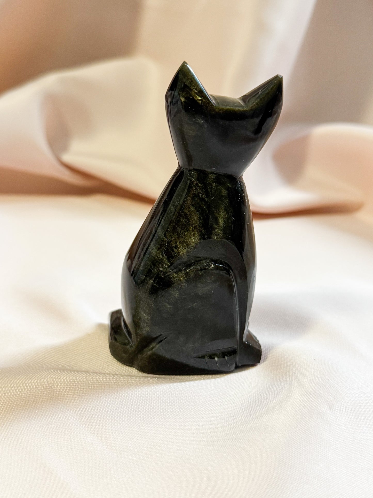 Golden obsidian Cat