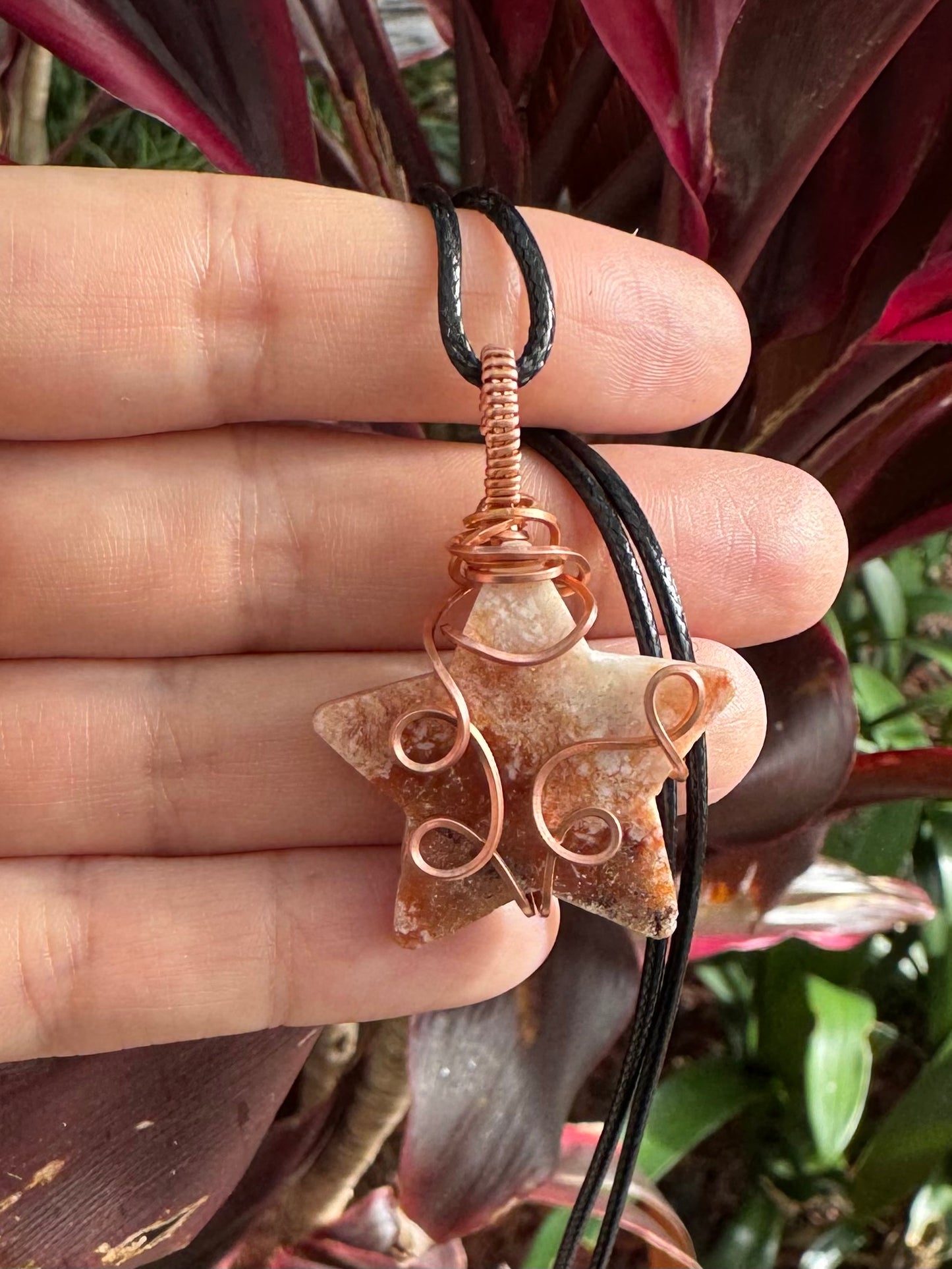 Pink amethyst pendant
