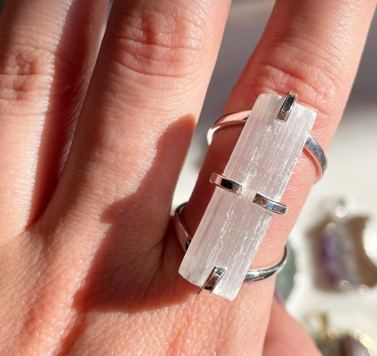 Selenite ring