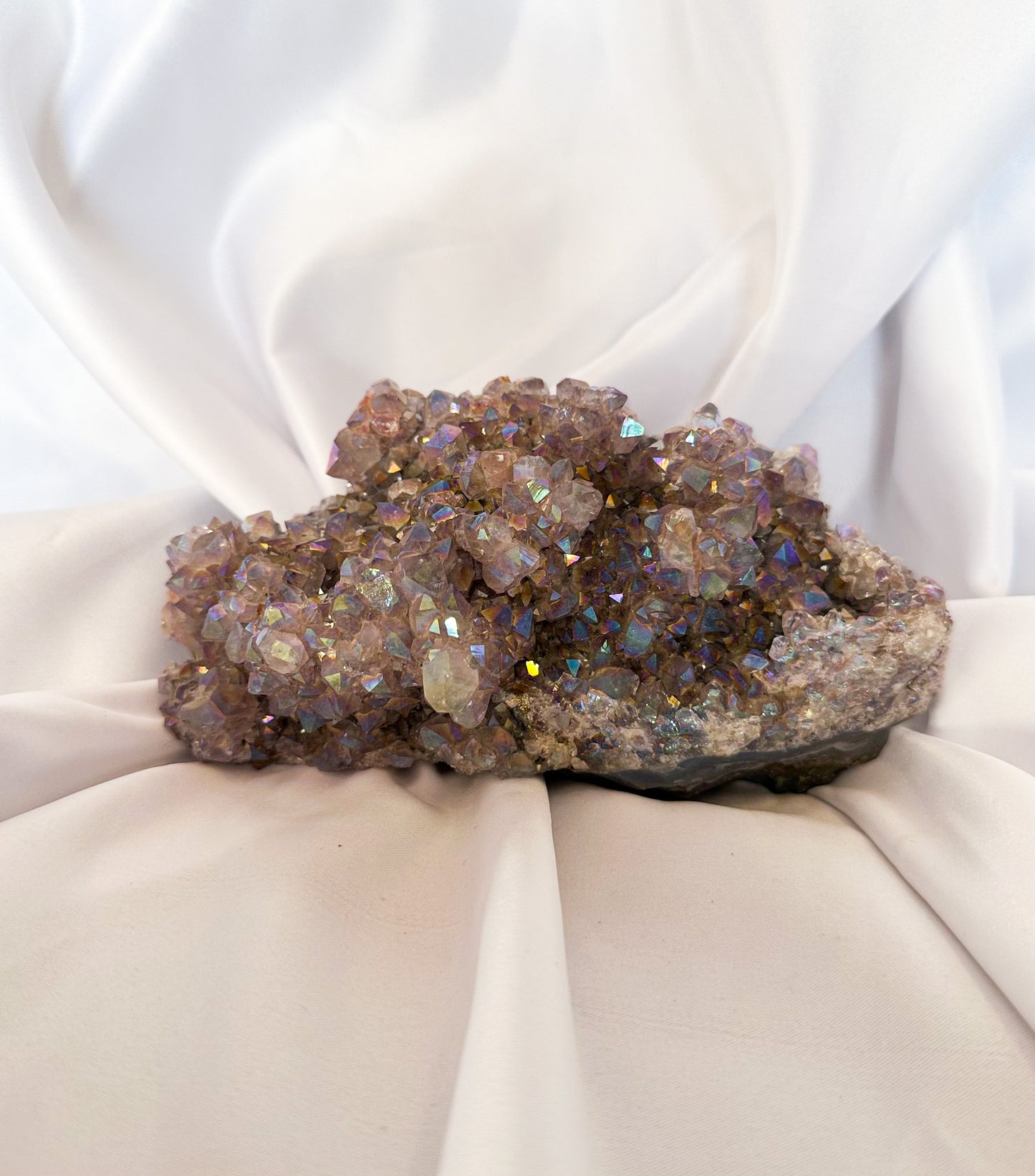 Aura Amethyst cluster