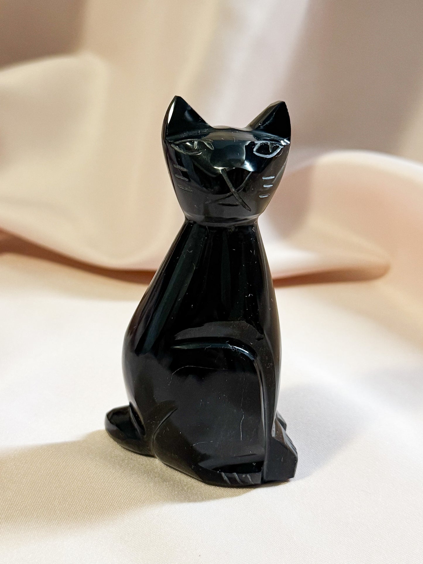 Golden obsidian Cat