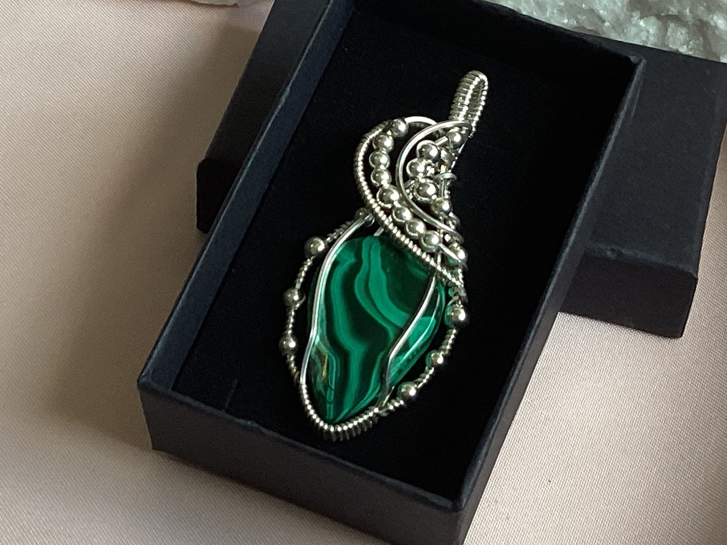 malachite pendant