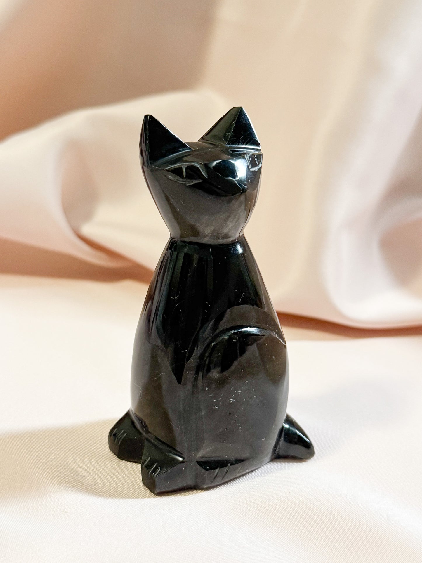 Golden obsidian Cat