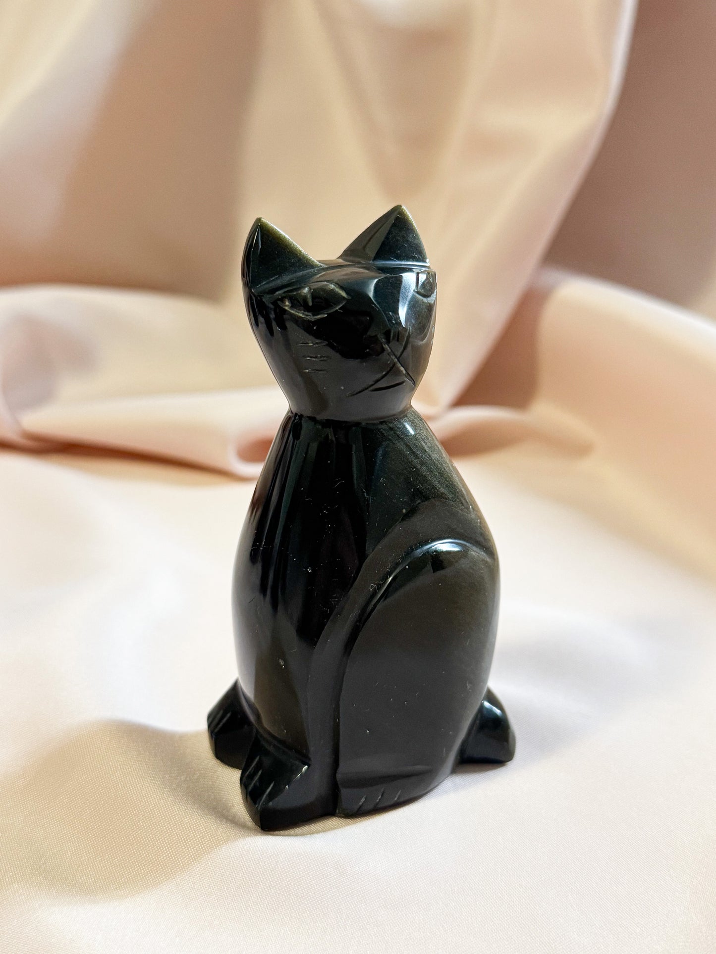 Golden obsidian Cat