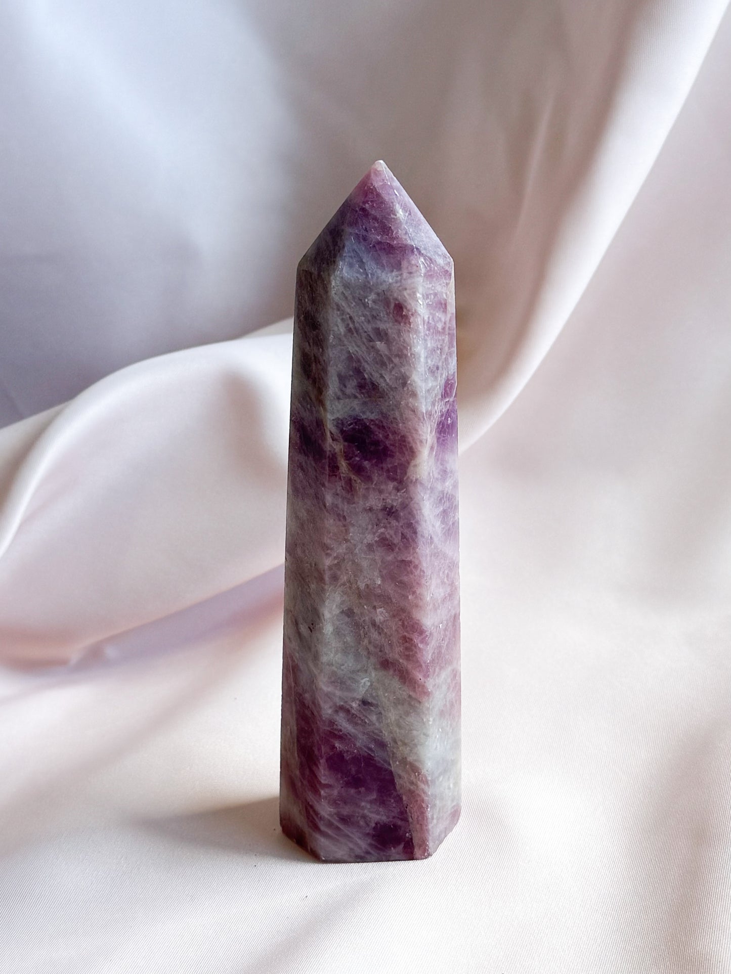 Pink tourmaline tower