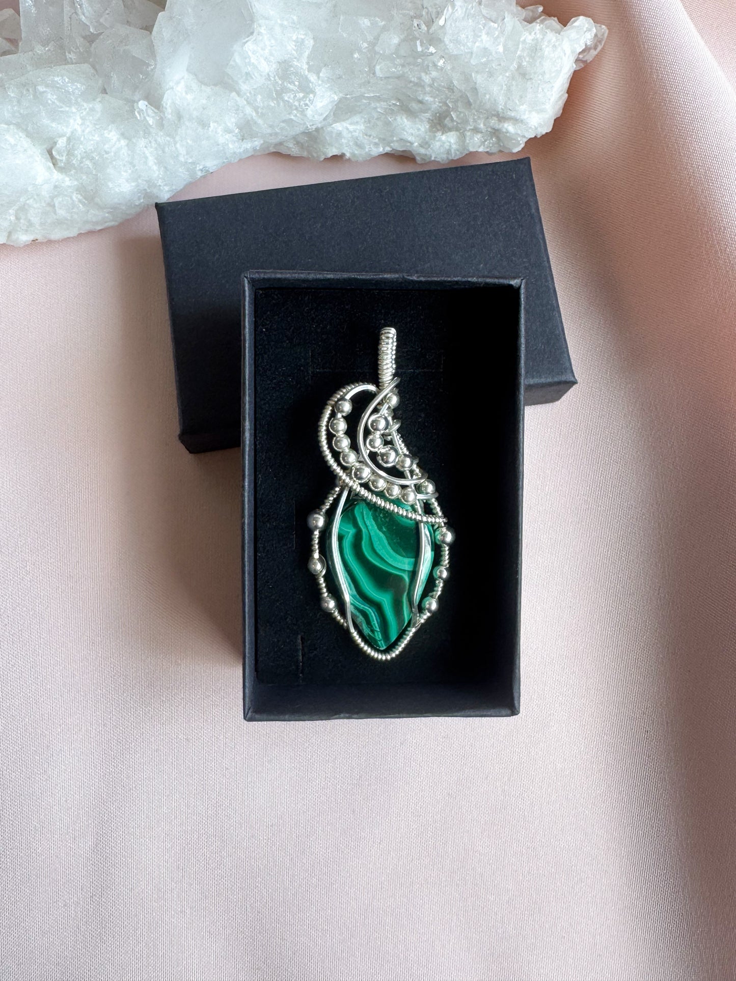 malachite pendant