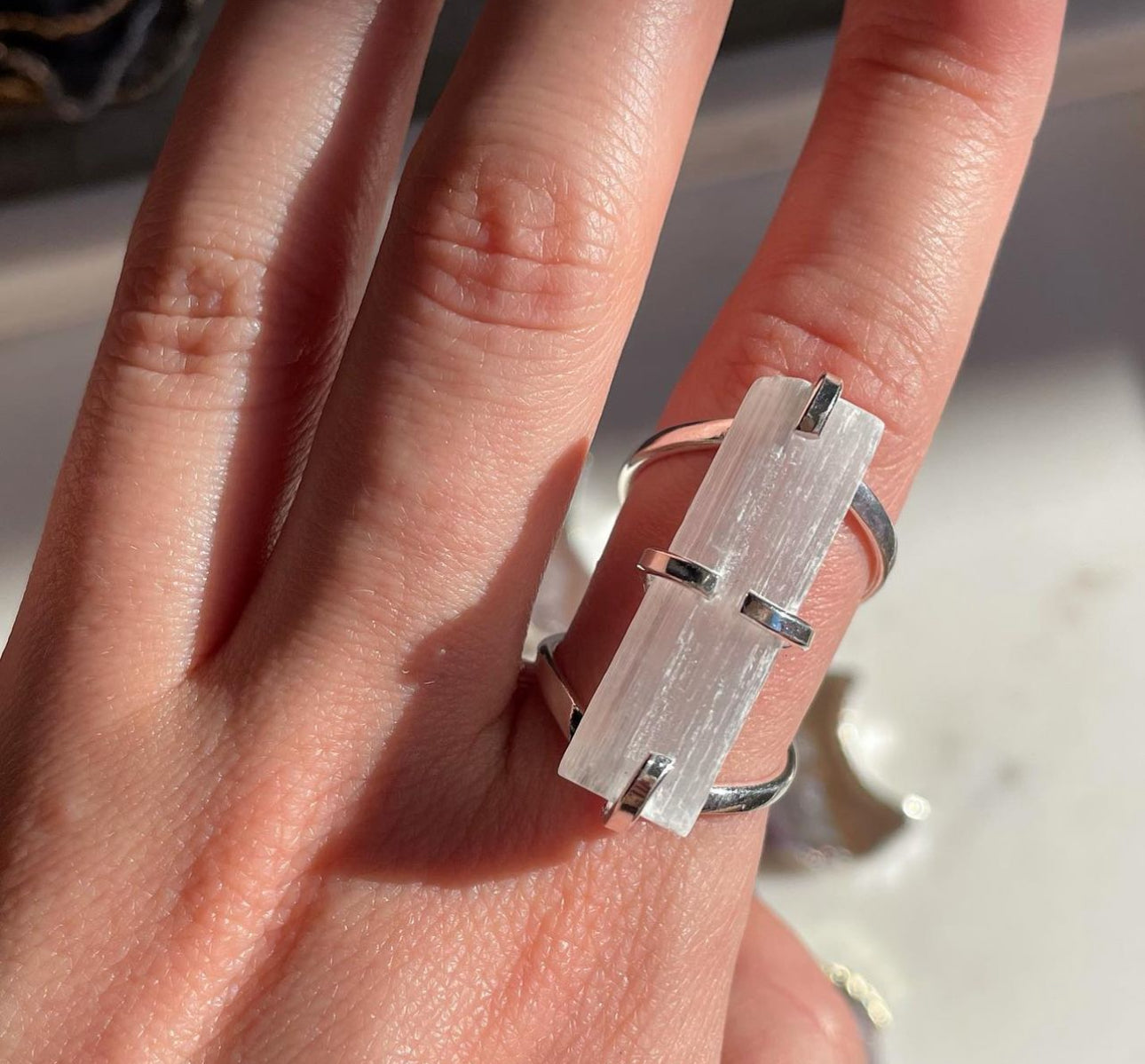 Selenite ring