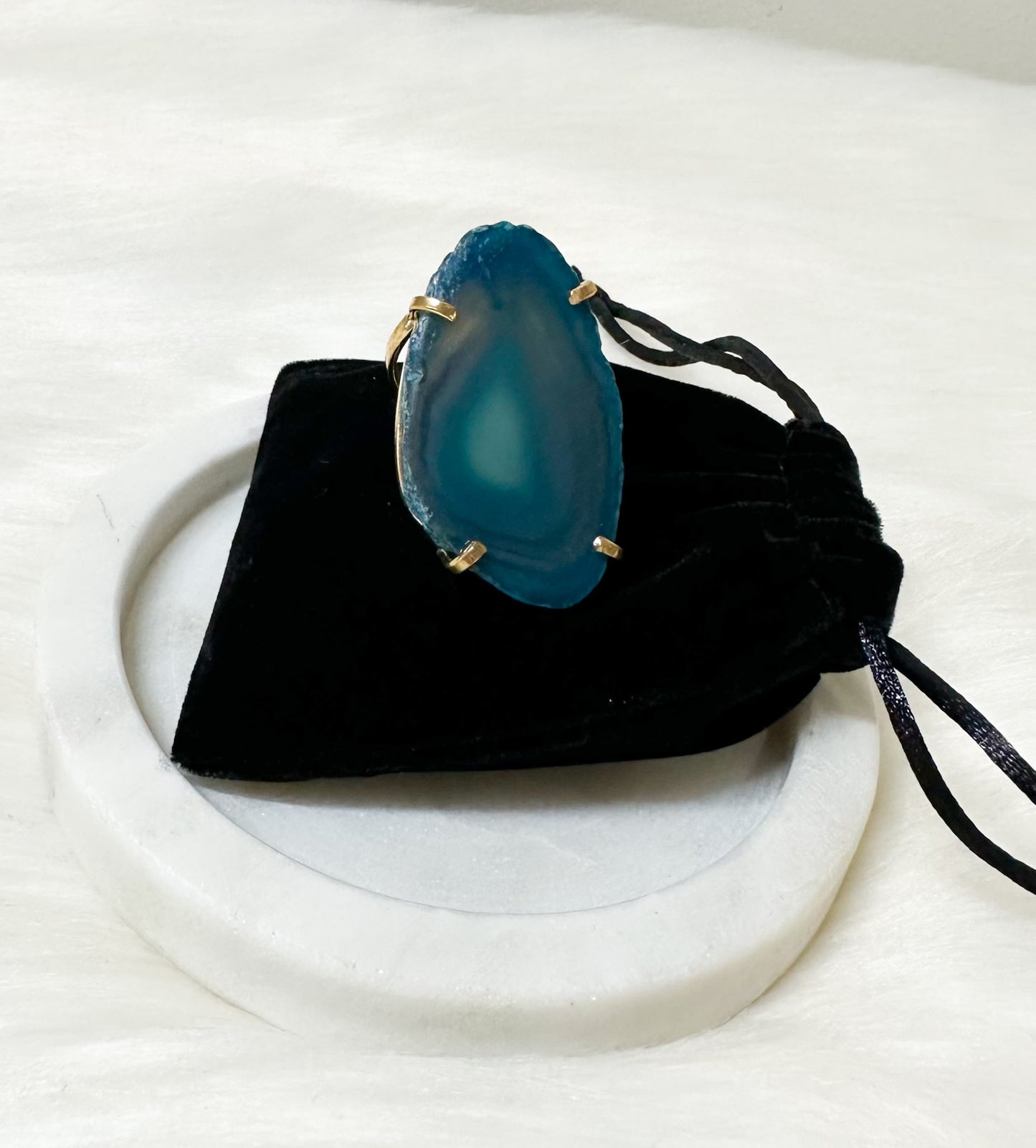 Blue Agate ring