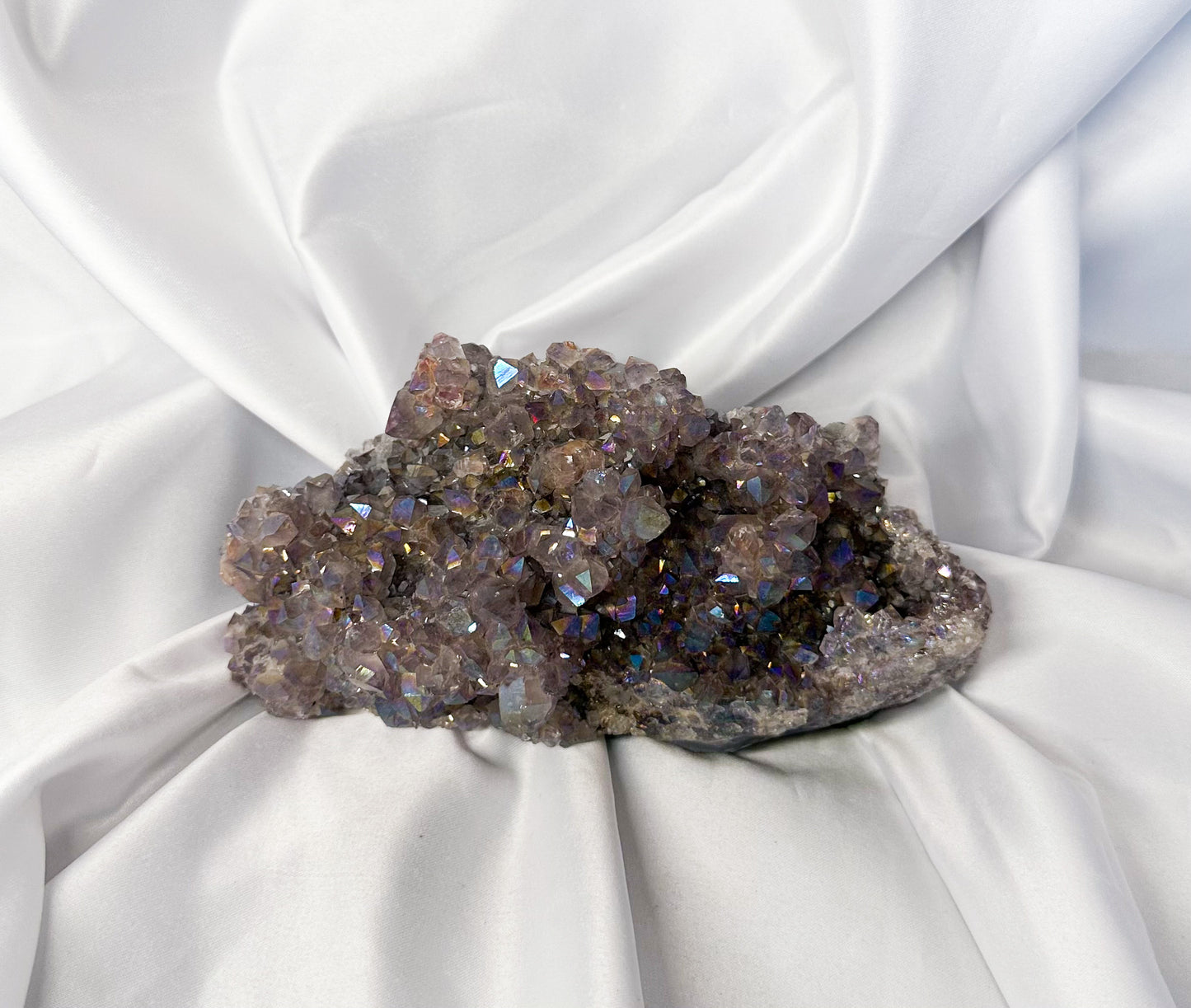 Aura Amethyst cluster